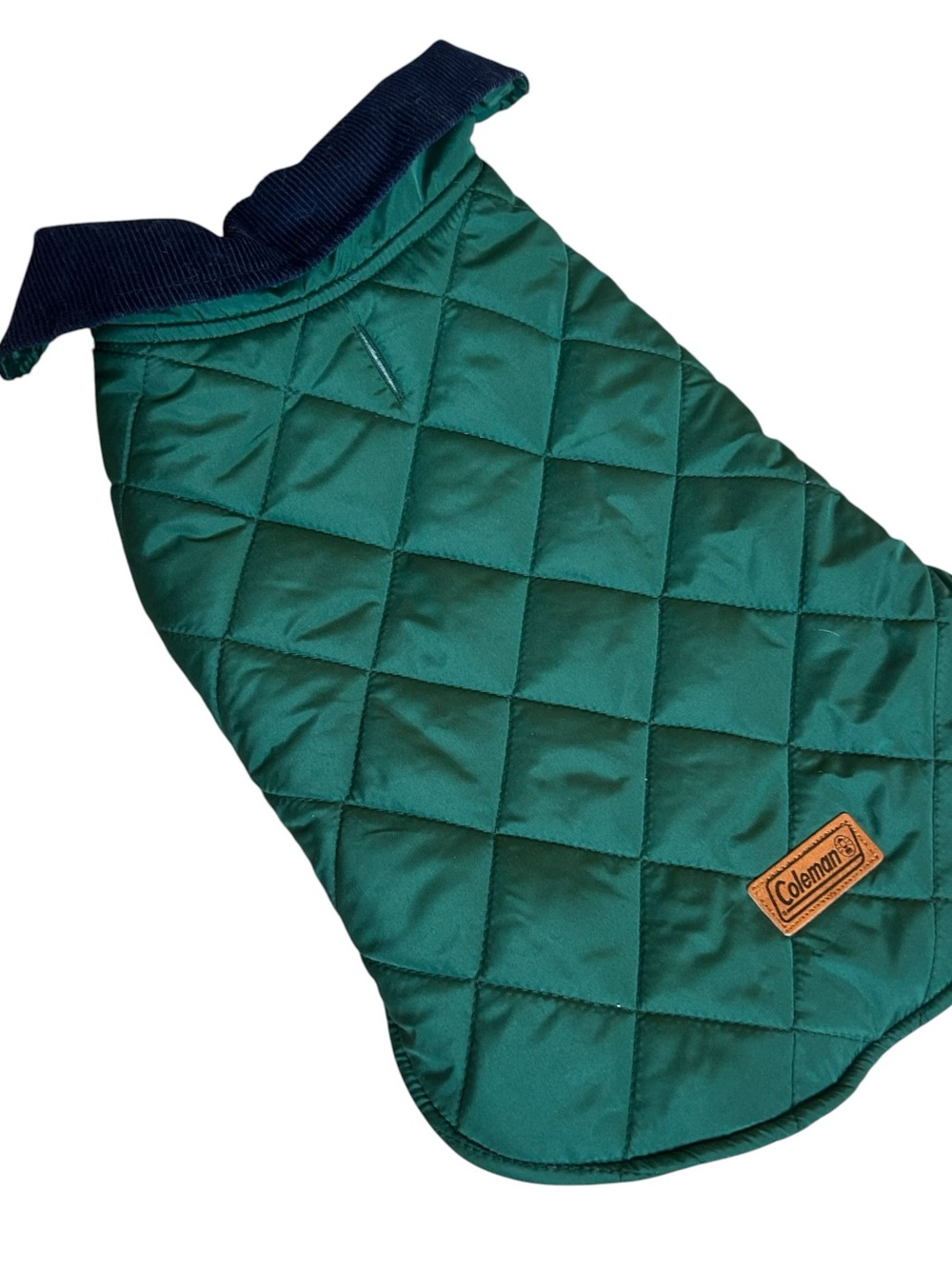 NEW Coleman Green Dog Pup Corduroy Fleece Design Jacket Vest Coat Size Medium!